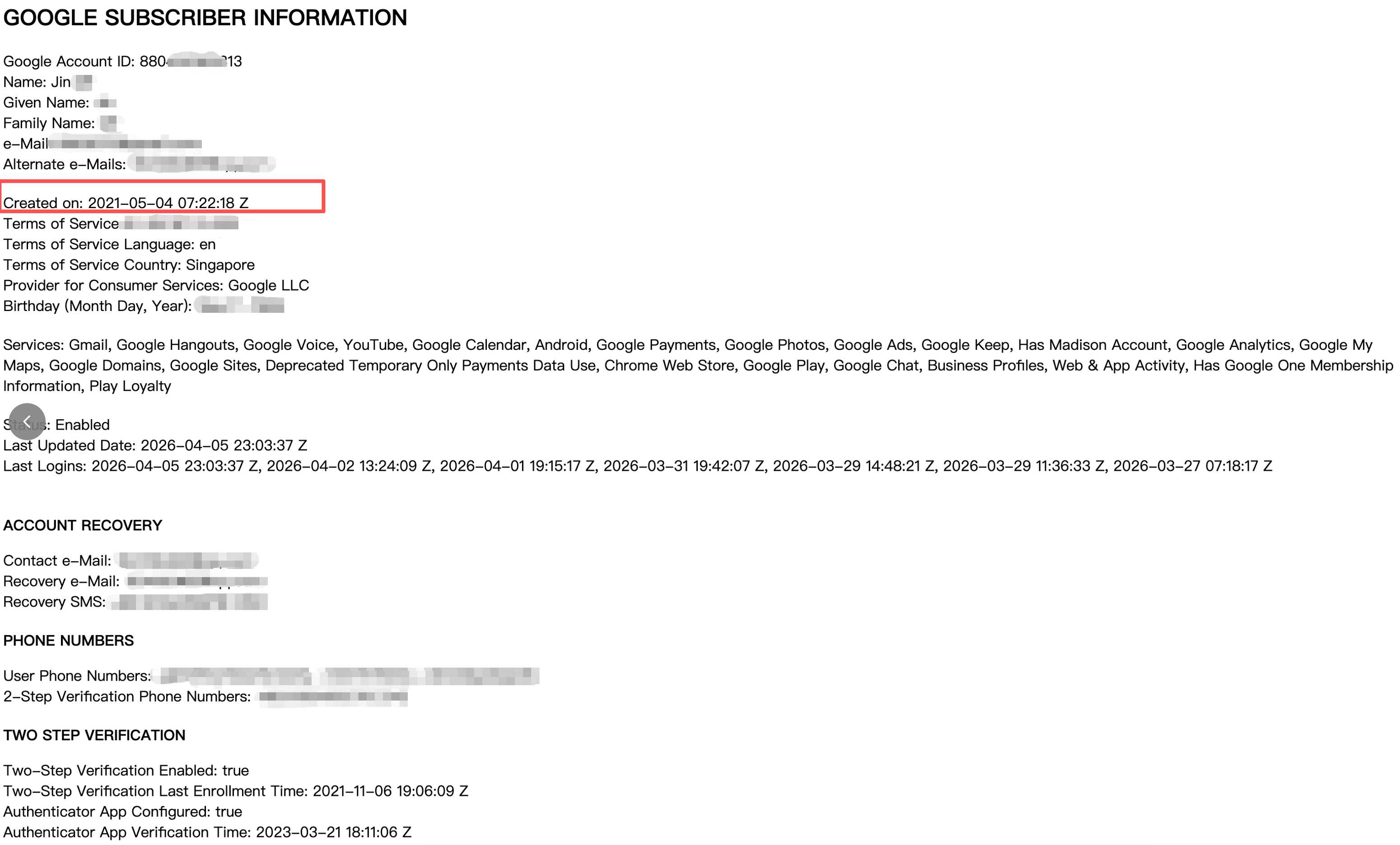 谷歌账号注册,gmail邮箱注册,google账号归属地
